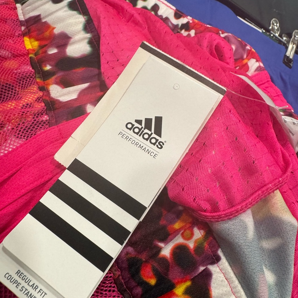 Adidas Pink Camo Athletic Shorts - Picture 5 of 6